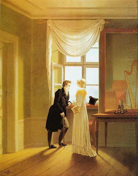 Paar am Fenster, Georg Friedrich Kersting